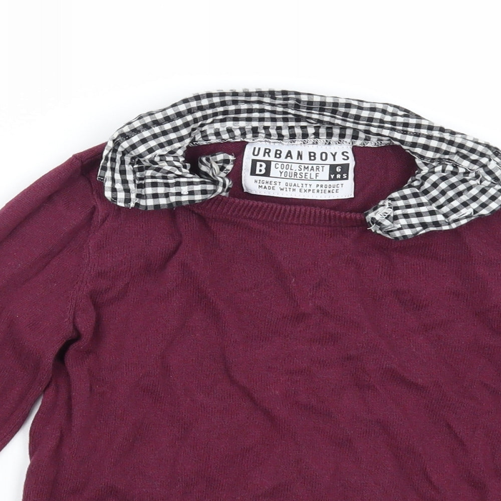 Urban boys Boys Purple   Pullover Jumper Size 6 Years