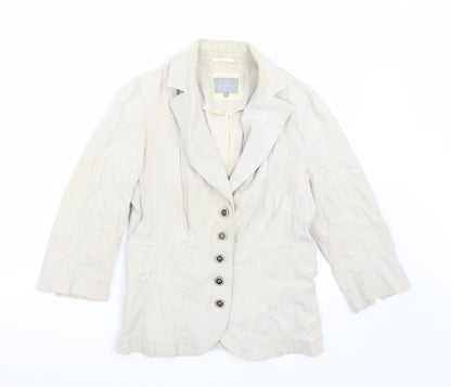 Womens UK Size 10 Per una Beige Jacket