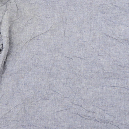 Mens UK Size L Mossimo Blue  Button-Up Long Sleeve Casual Shirt