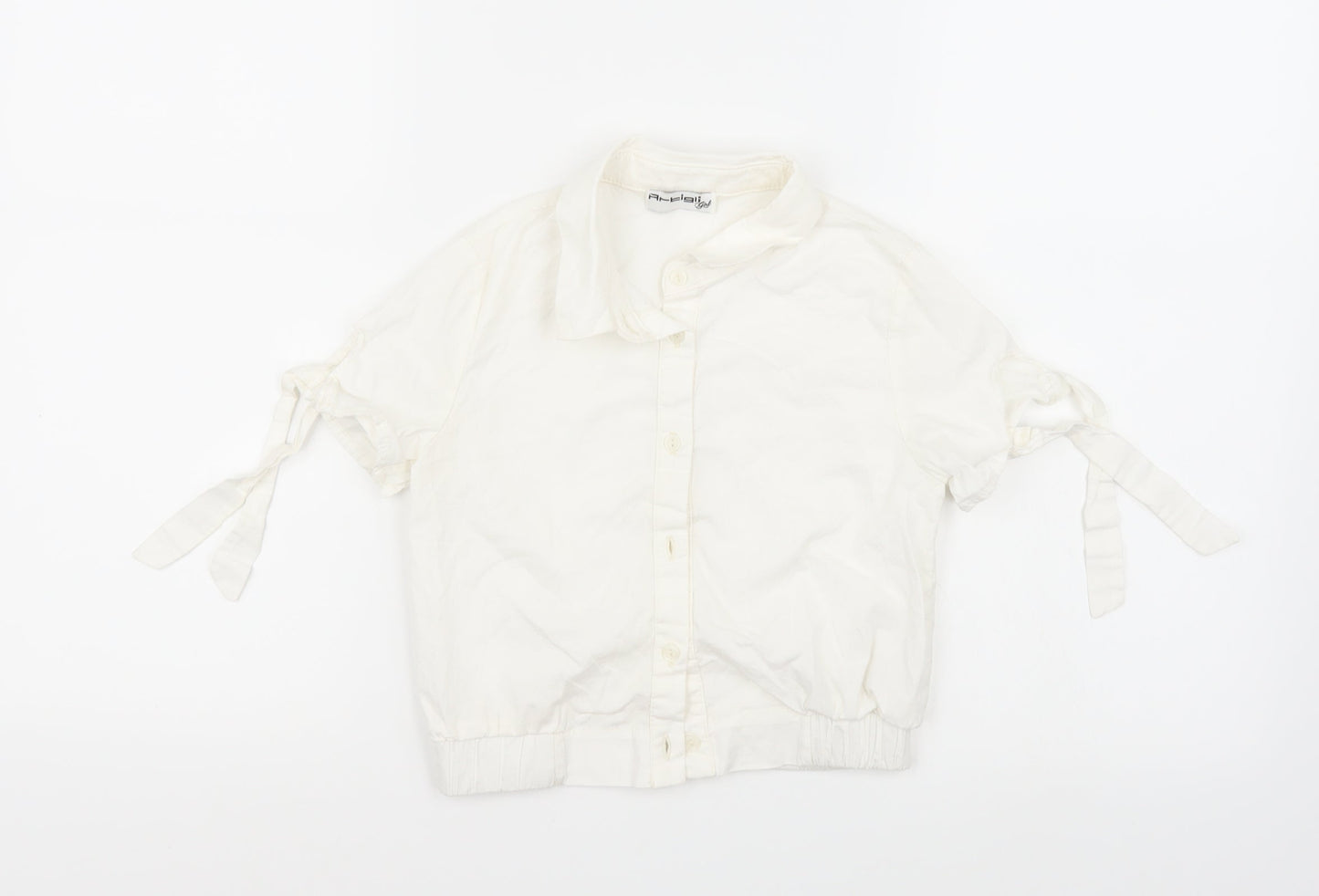 Artigi  Girls White   Basic Button-Up Size 8 Years