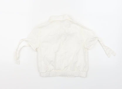 Artigi  Girls White   Basic Button-Up Size 8 Years