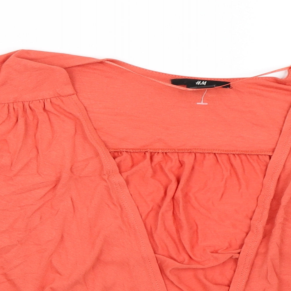 H&M Womens Orange   Cardigan Jumper Size S