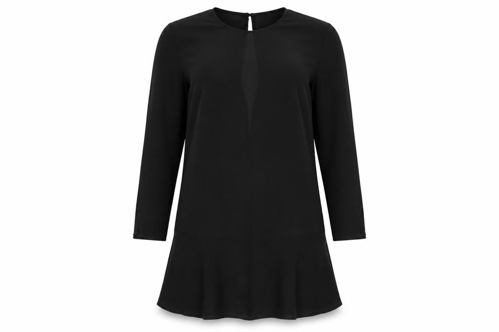 Womens UK Size 10 Divided by H&M Black Tunic Blouse