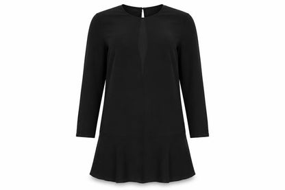 Womens UK Size 10 Divided by H&M Black Tunic Blouse