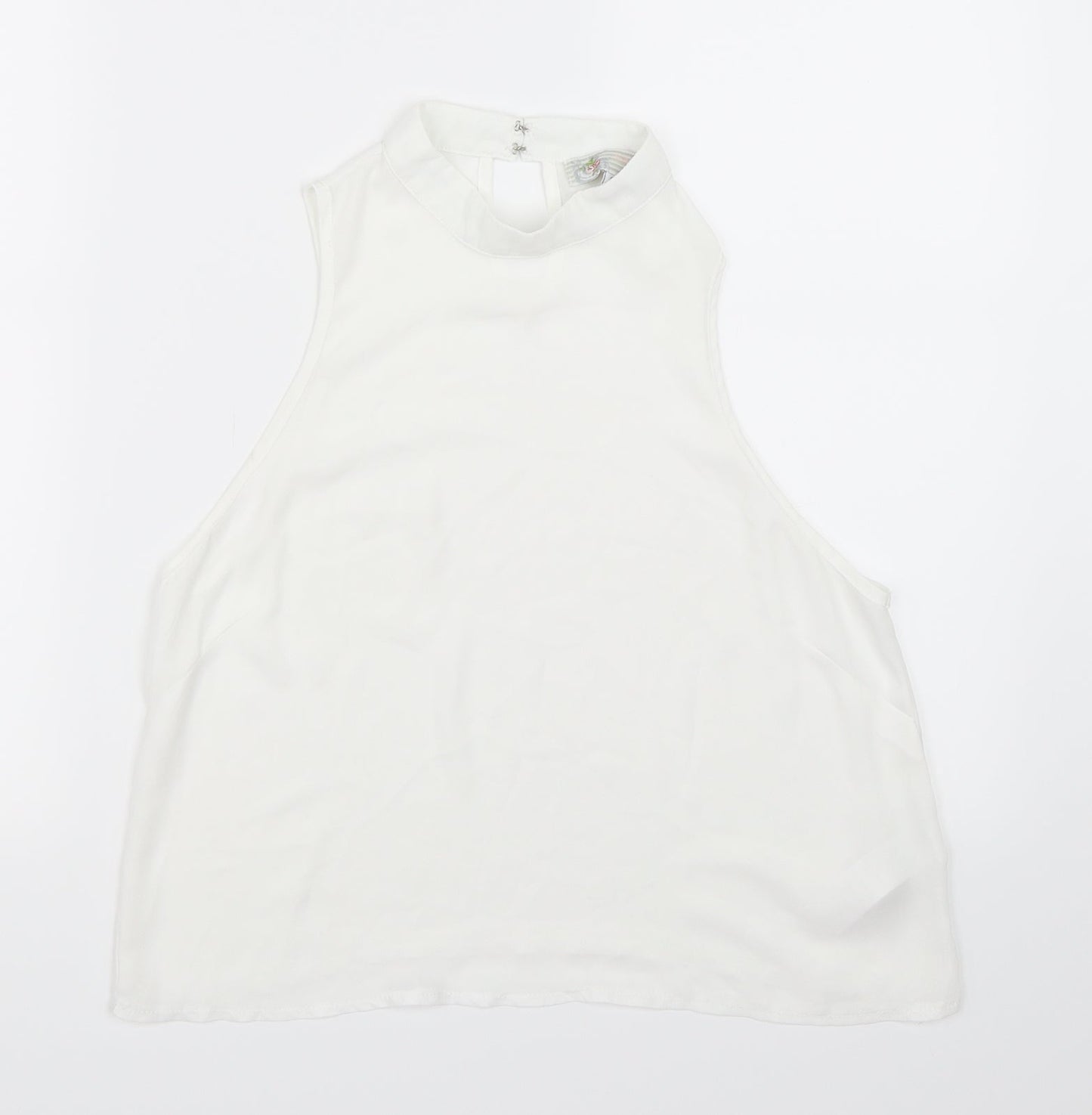 Womens UK Size 12 New Look White Basic Blouse
