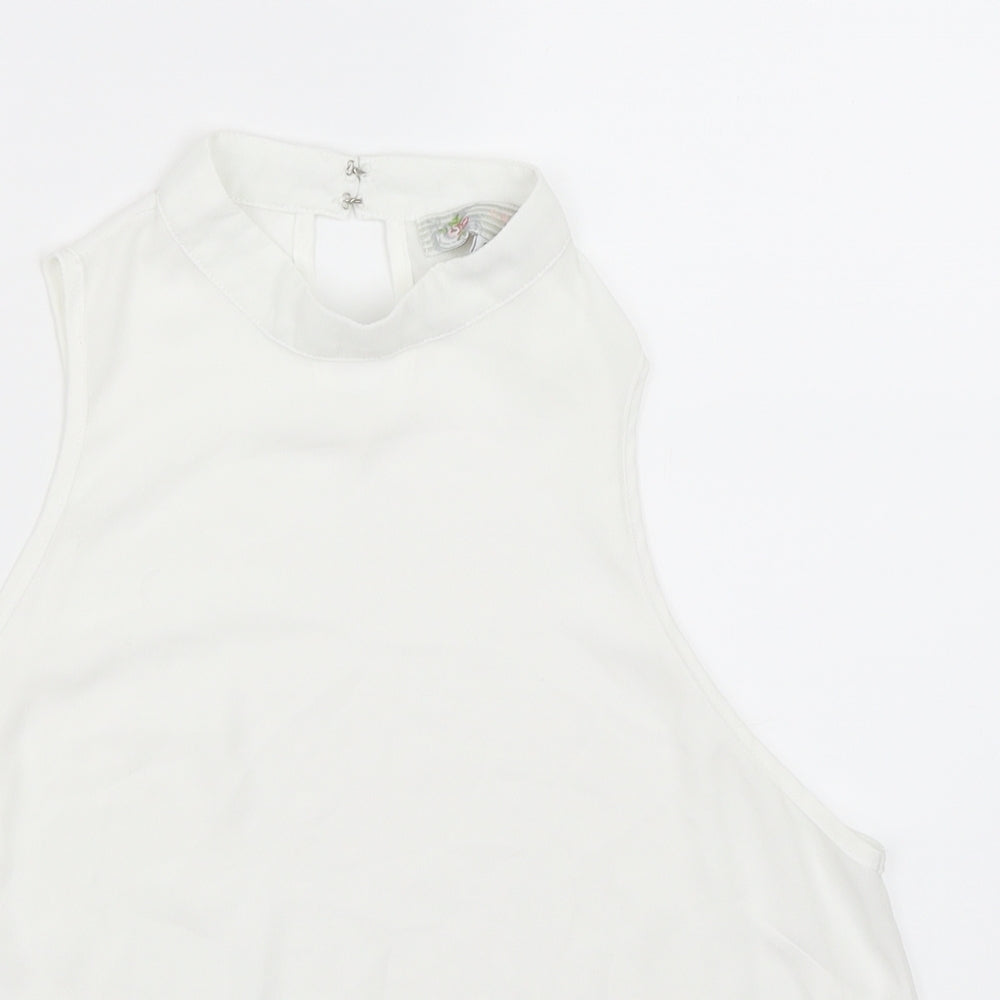 Womens UK Size 12 New Look White Basic Blouse