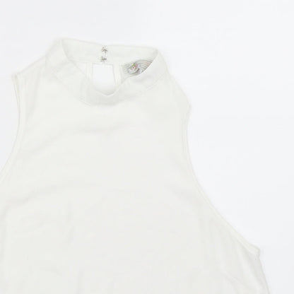 Womens UK Size 12 New Look White Basic Blouse
