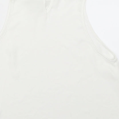 Womens UK Size 12 New Look White Basic Blouse