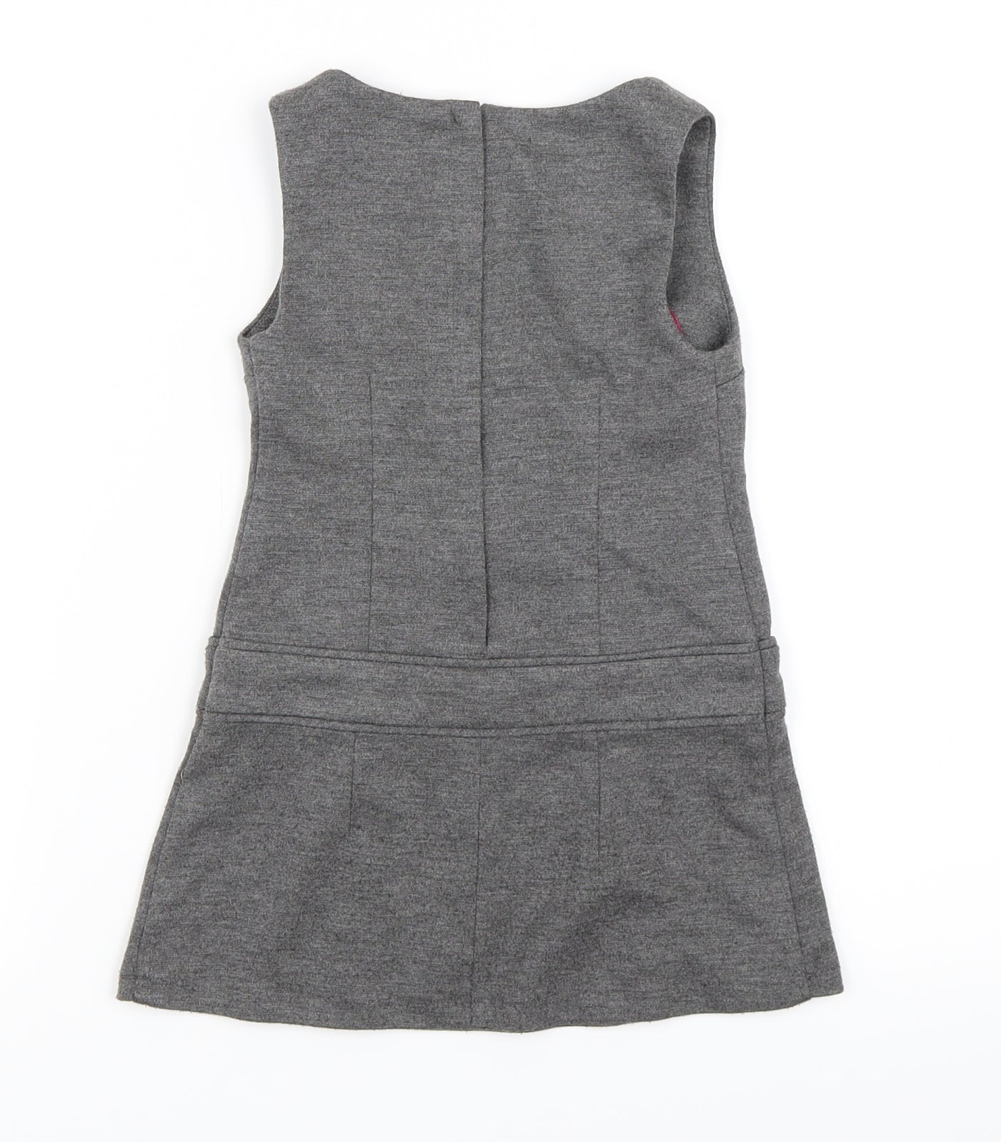 Miss E-vie Girls Grey   Pinafore/Dungaree Dress  Size 3 Years