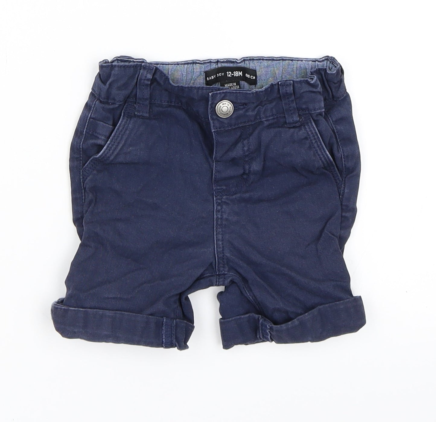 Denim Co Boys Blue   Capri Jeans Size 12-18 Months  - Shorts