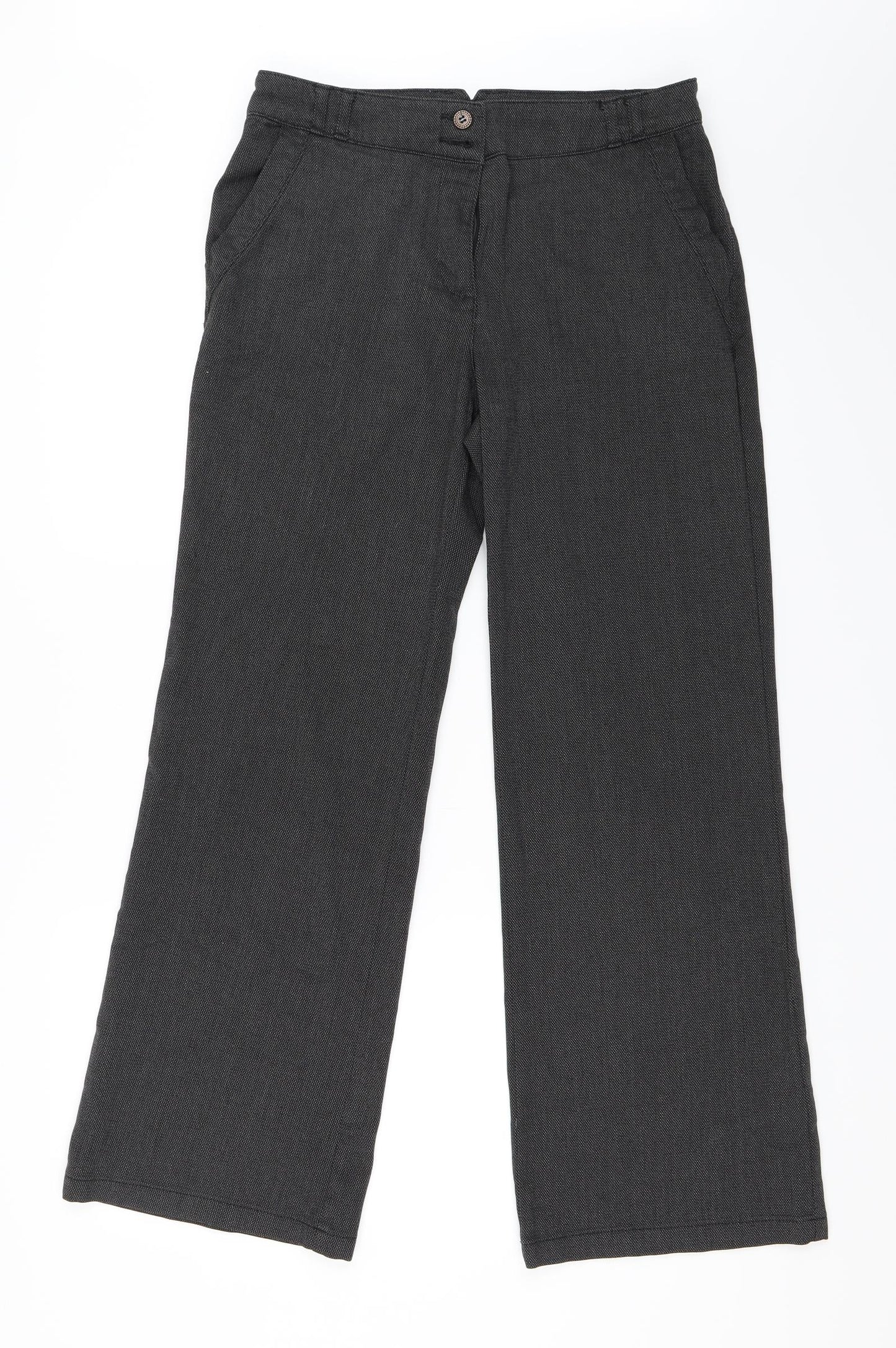 Per Una Womens Grey   Trousers  Size 12 L28 in