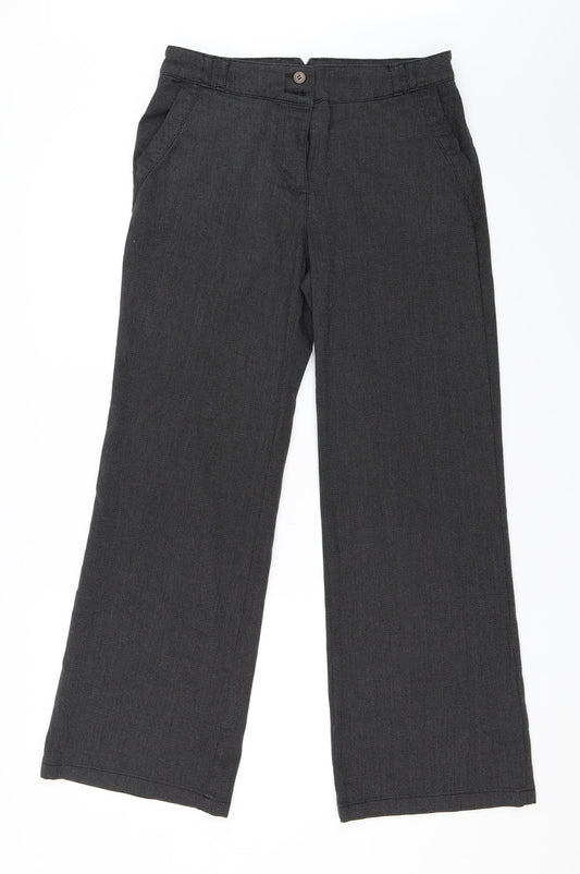 Per Una Womens Grey   Trousers  Size 12 L28 in