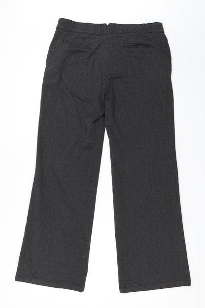 Per Una Womens Grey   Trousers  Size 12 L28 in