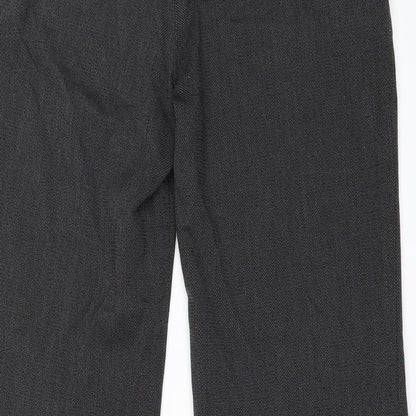 Per Una Womens Grey   Trousers  Size 12 L28 in