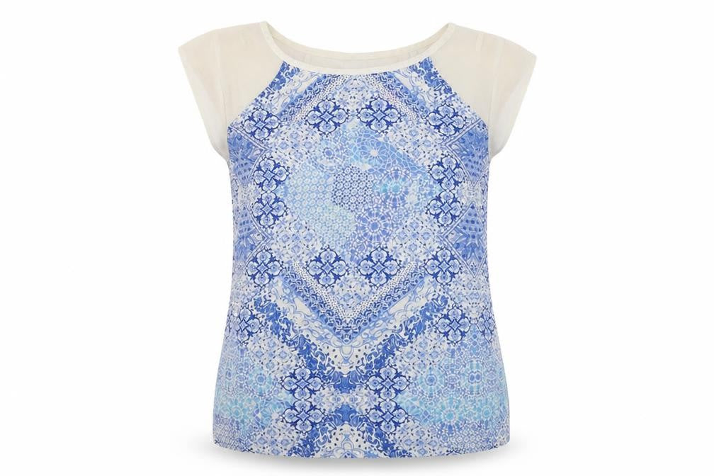 Womens UK Size 6 Preworn Multicoloured Basic Tank