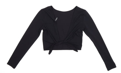 Womens UK Size S Divided Black Basic Blouse