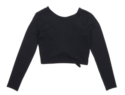 Womens UK Size S Divided Black Basic Blouse