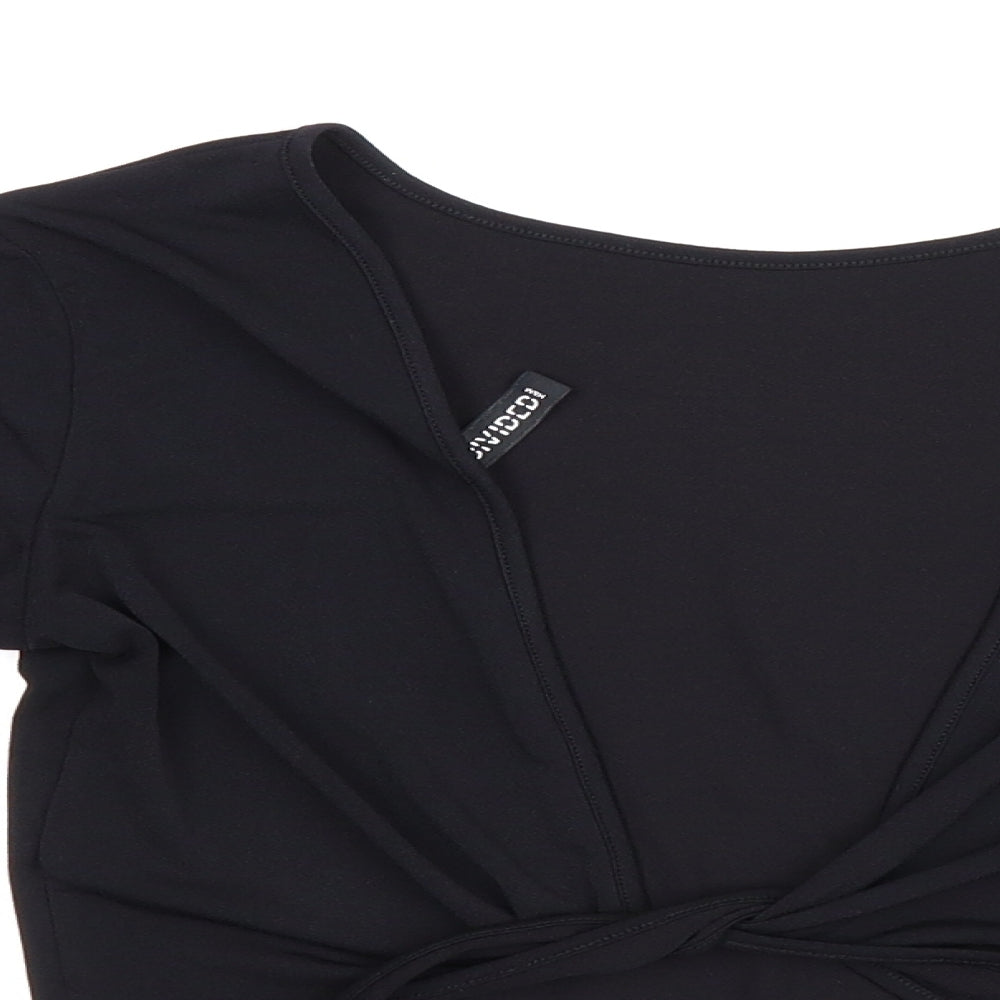 Womens UK Size S Divided Black Basic Blouse