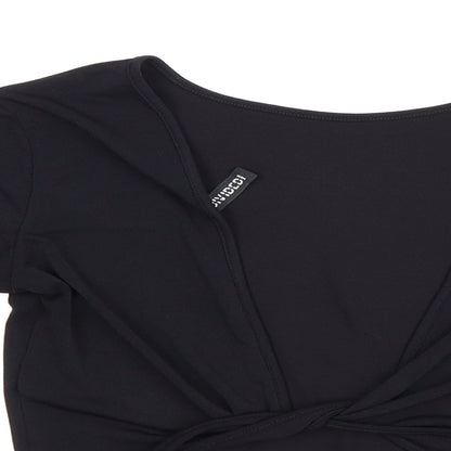 Womens UK Size S Divided Black Basic Blouse