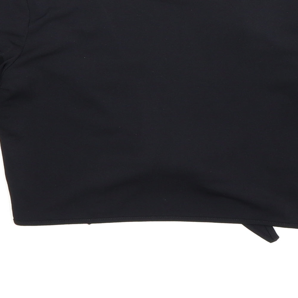 Womens UK Size S Divided Black Basic Blouse