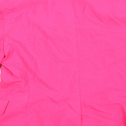 Womens UK Size 12 Preworn Regular Pink Suit Jacket