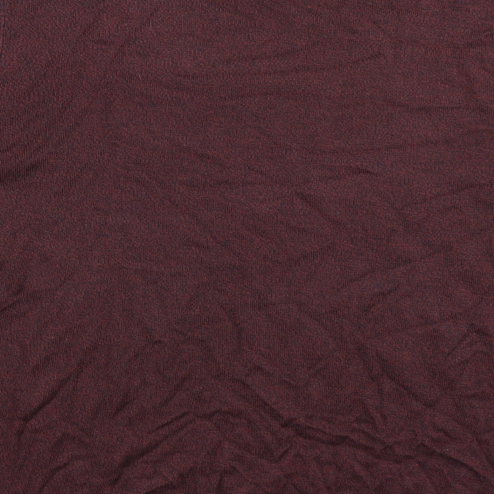 Red Herring Mens Brown  Knit Pullover Jumper Size L