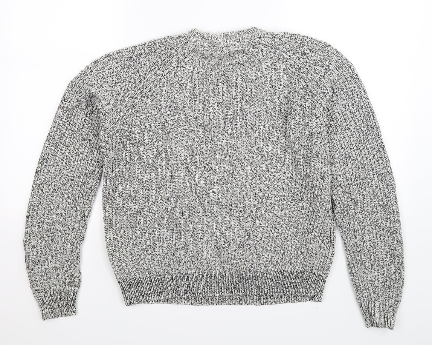 H&M Womens Grey  Knit Pullover Jumper Size M