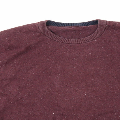 Preworn Mens Purple  Knit Pullover Jumper Size L