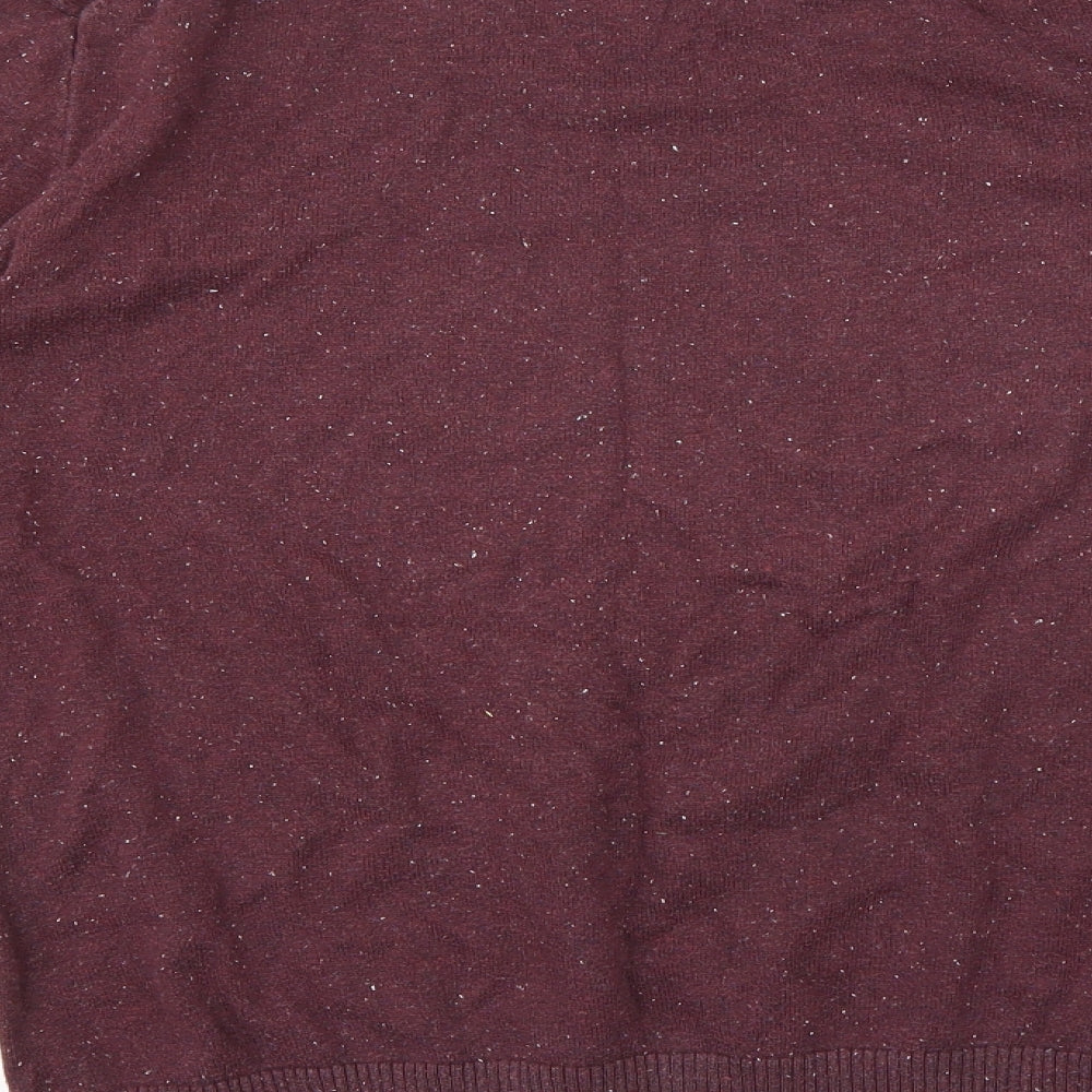 Preworn Mens Purple  Knit Pullover Jumper Size L