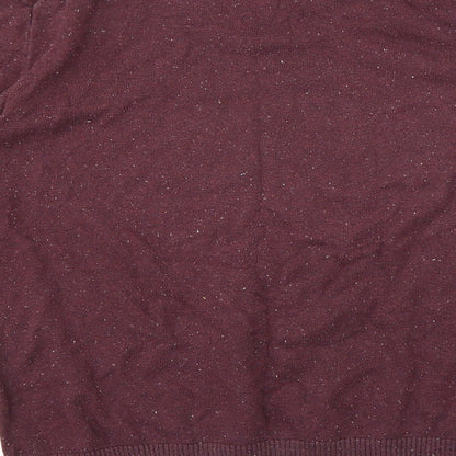 Preworn Mens Purple  Knit Pullover Jumper Size L