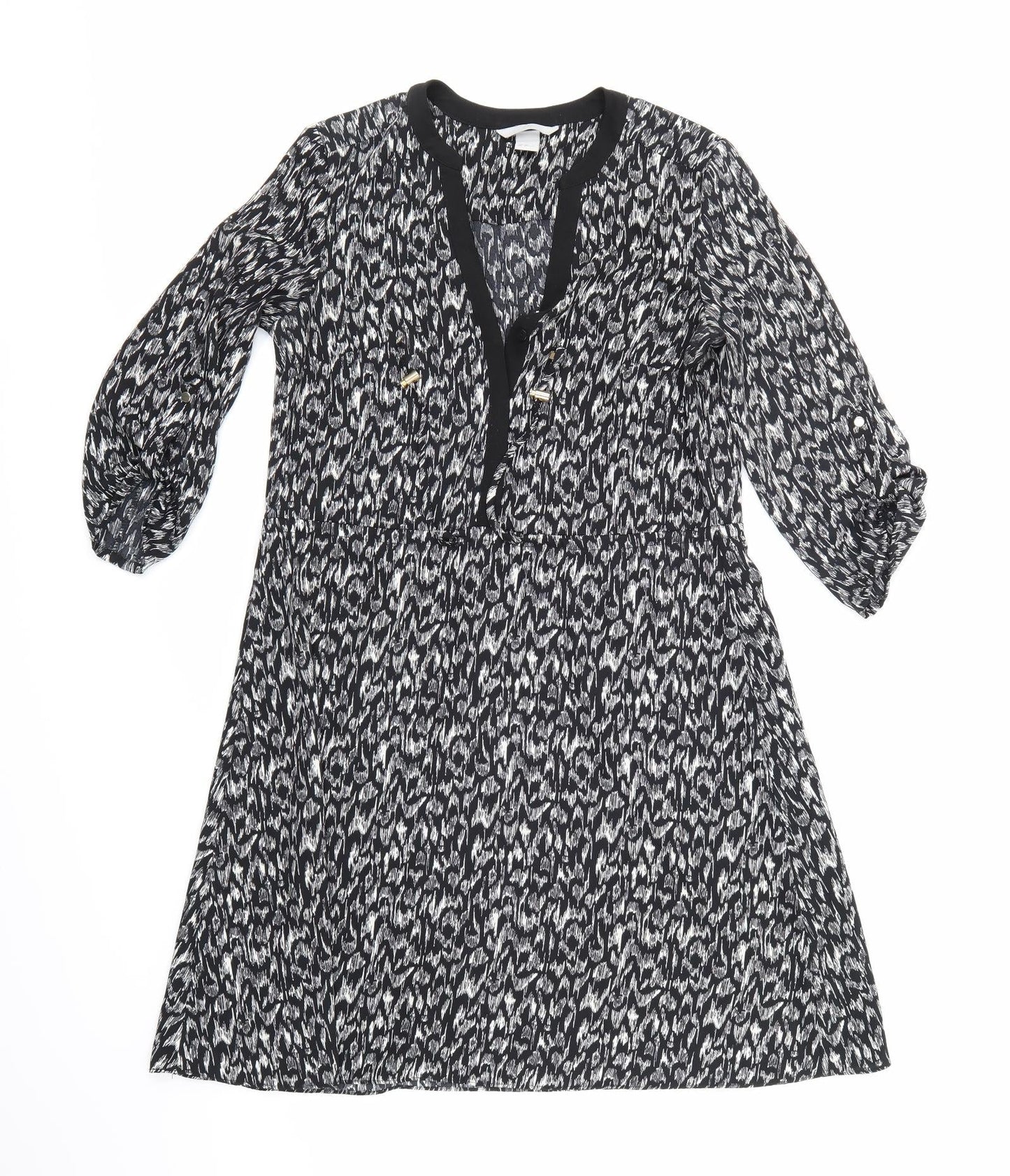 H&M Womens Black   A-Line  Size 8
