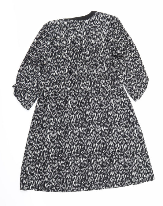 H&M Womens Black   A-Line  Size 8
