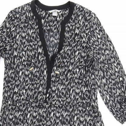 H&M Womens Black   A-Line  Size 8