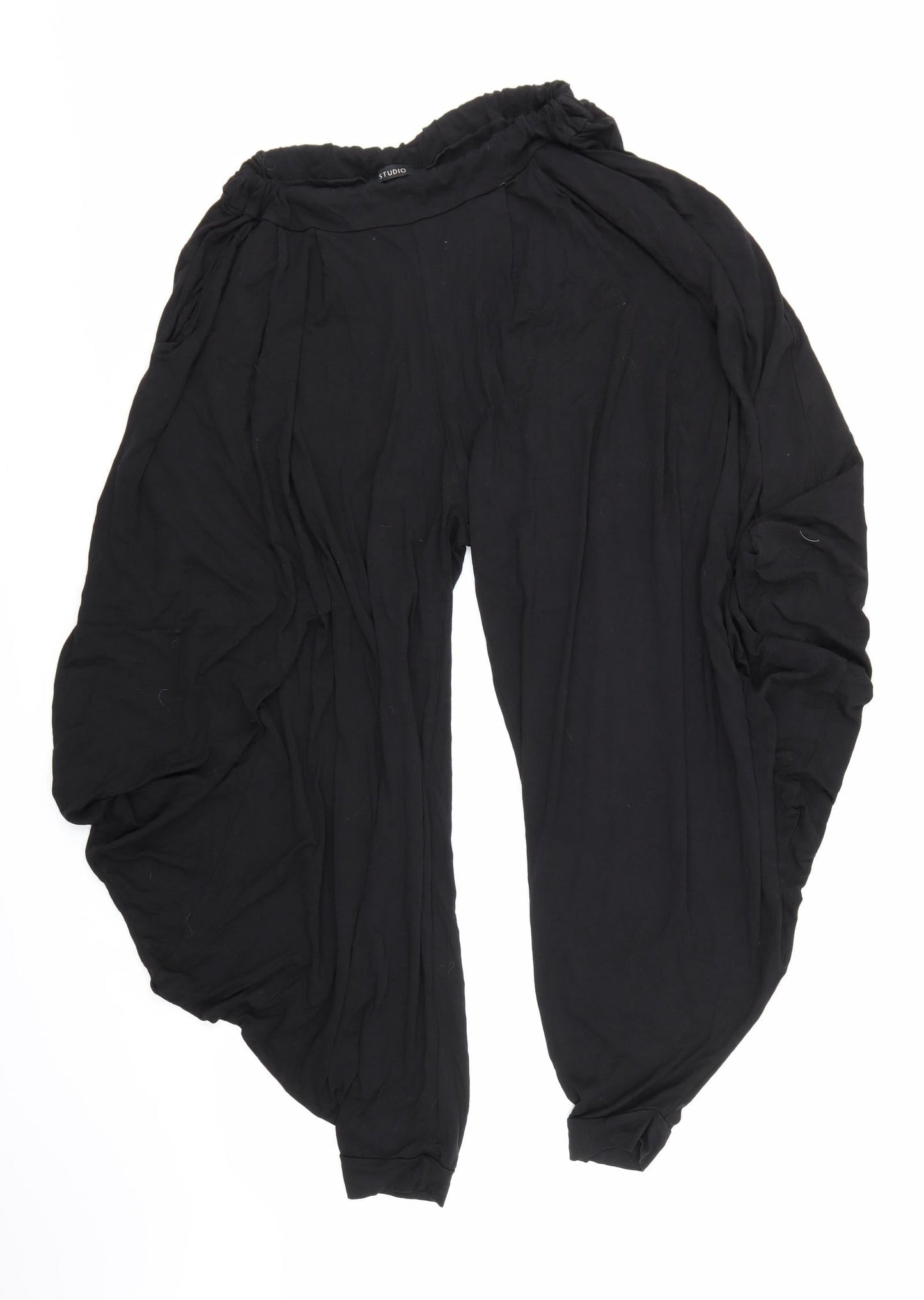 Studio Womens Black   Trousers  Size 28 in L25 in