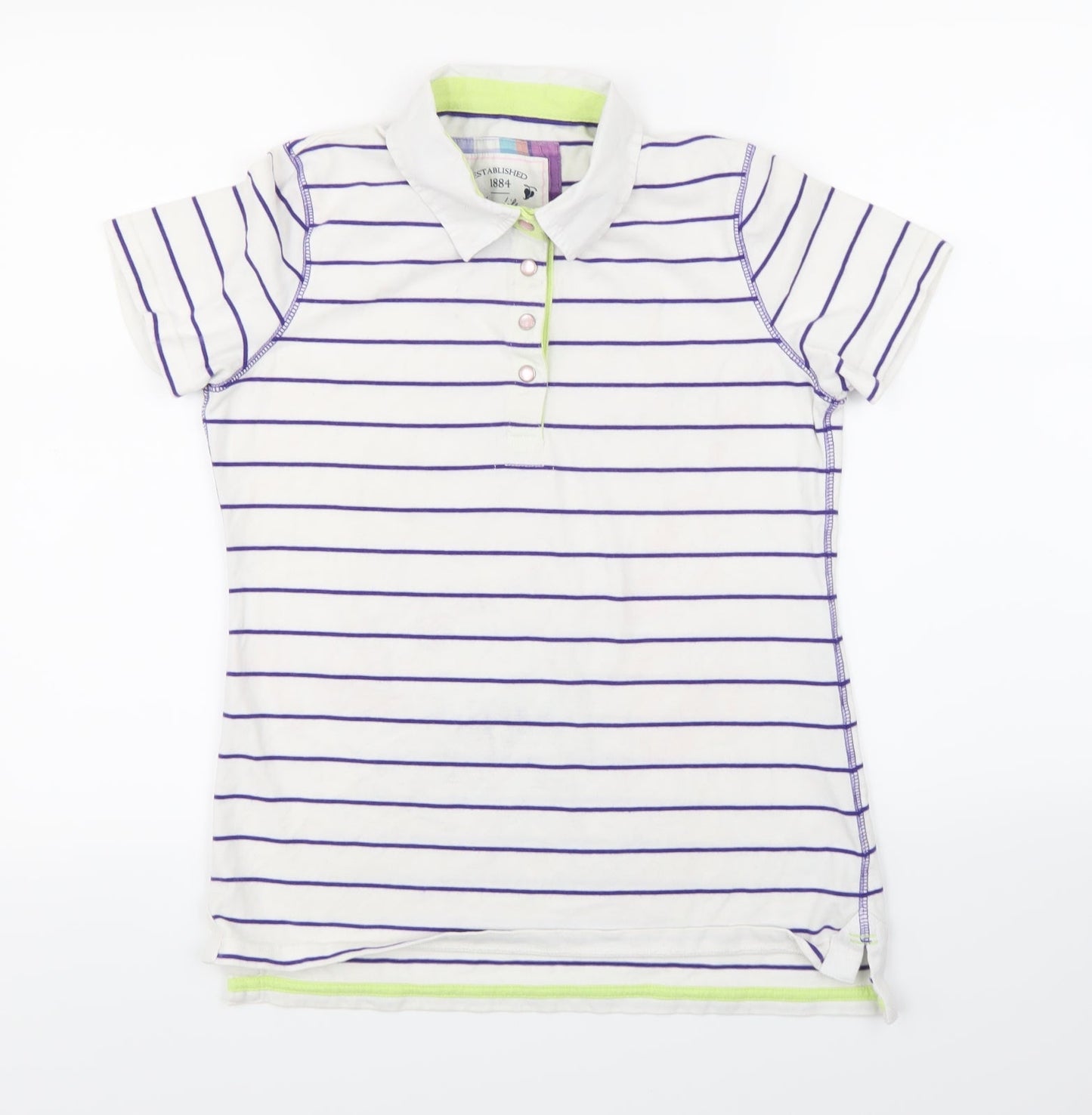 Womens UK Size 10 Marks and Spencer White Basic T-Shirt