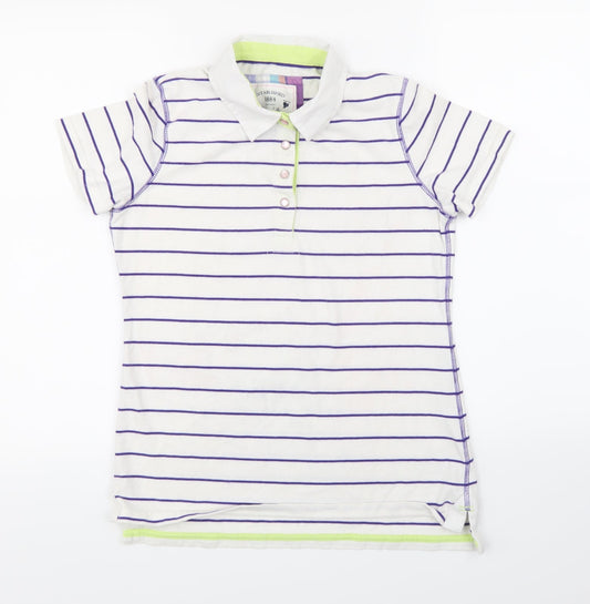 Womens UK Size 10 Marks and Spencer White Basic T-Shirt