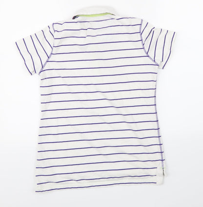 Womens UK Size 10 Marks and Spencer White Basic T-Shirt