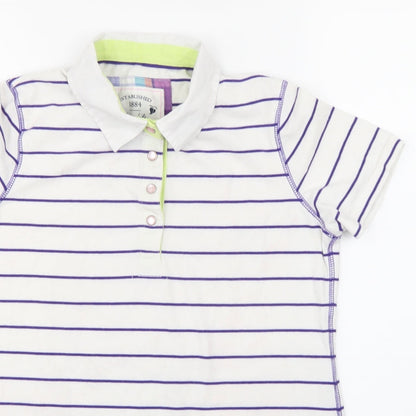 Womens UK Size 10 Marks and Spencer White Basic T-Shirt
