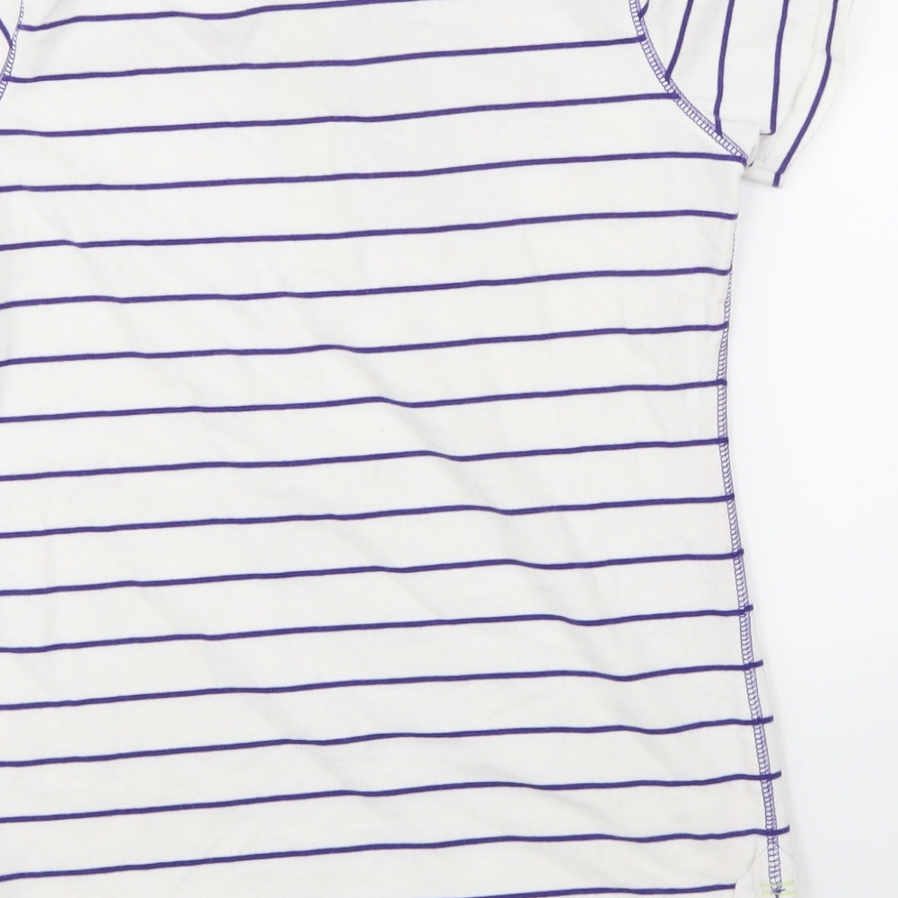 Womens UK Size 10 Marks and Spencer White Basic T-Shirt