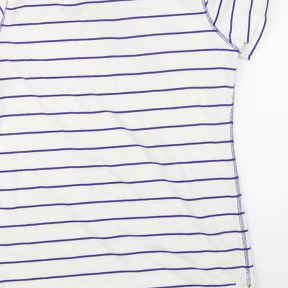 Womens UK Size 10 Marks and Spencer White Basic T-Shirt