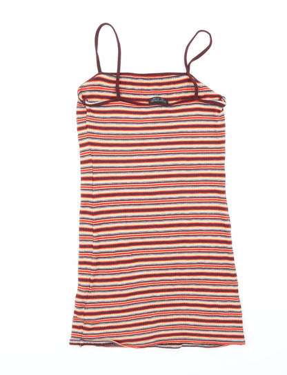 Topshop Womens Multicoloured Striped  Mini  Size 10