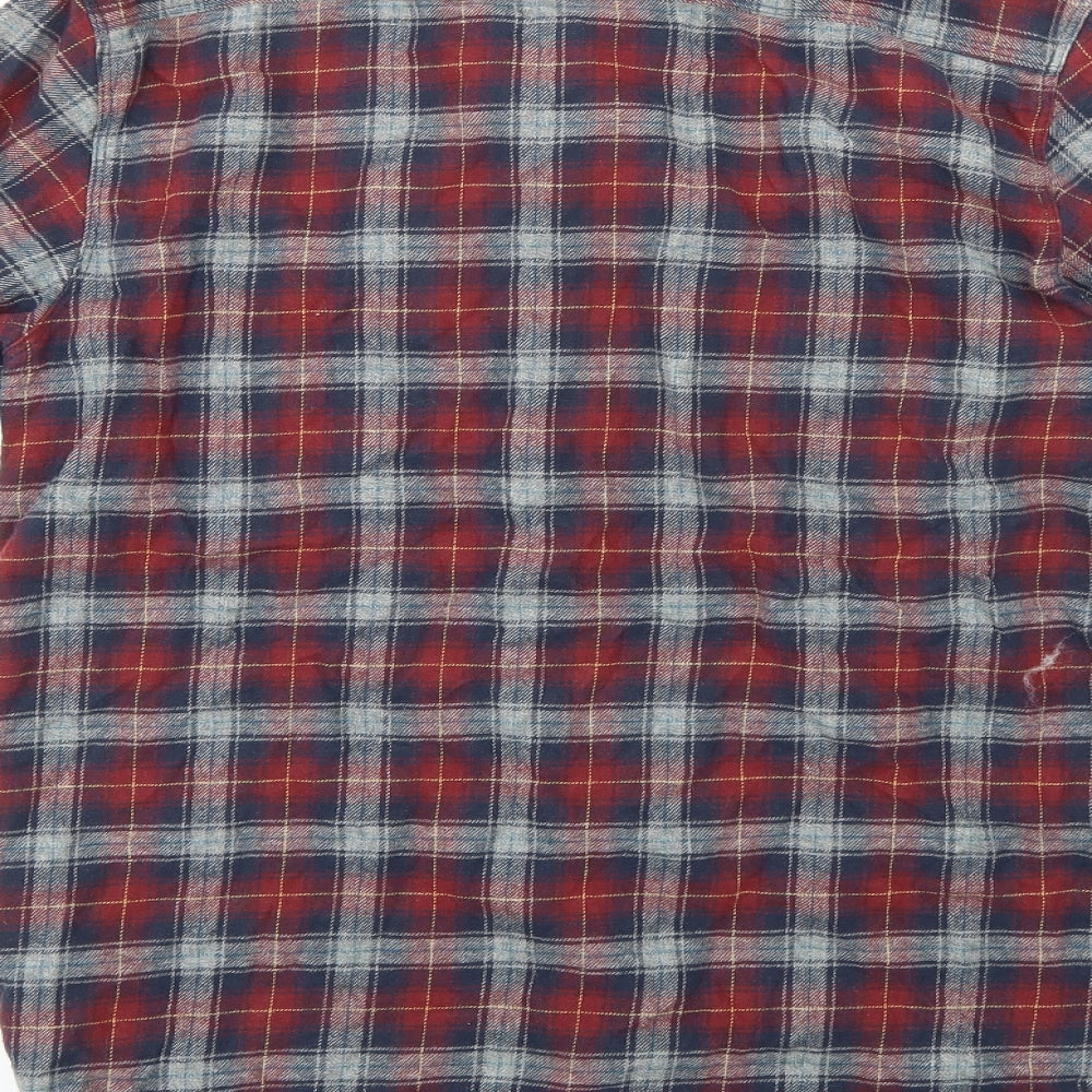 Mens UK Size S Boston Crew Blue  Button-Up Long Sleeve Casual Shirt