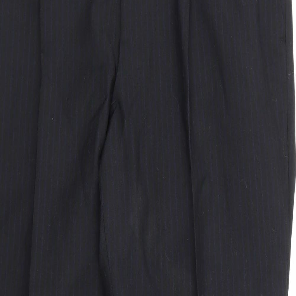 Sanremo Mens Blue Striped  Trousers  Size 32 in L29 in