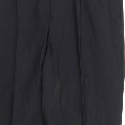 Sanremo Mens Blue Striped  Trousers  Size 32 in L29 in