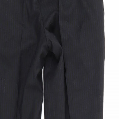 Sanremo Mens Blue Striped  Trousers  Size 32 in L29 in