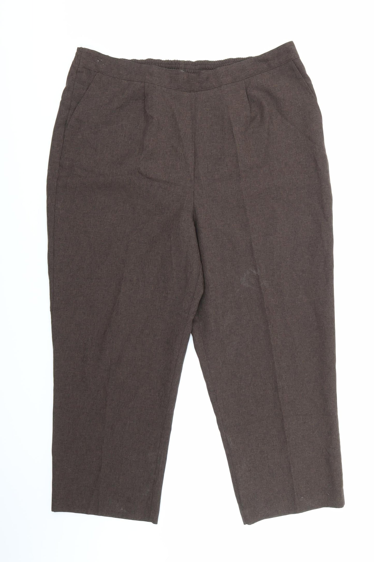 Bonmarché Womens Brown   Trousers  Size 18 L25 in