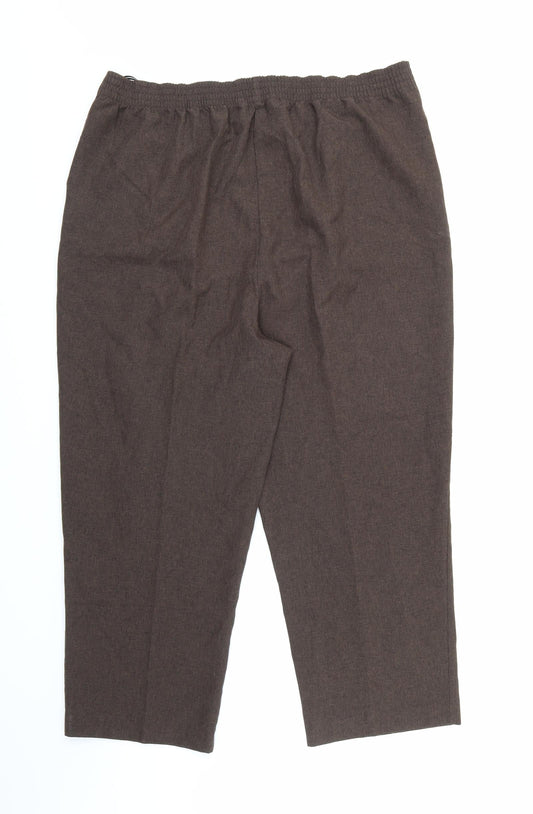 Bonmarché Womens Brown   Trousers  Size 18 L25 in