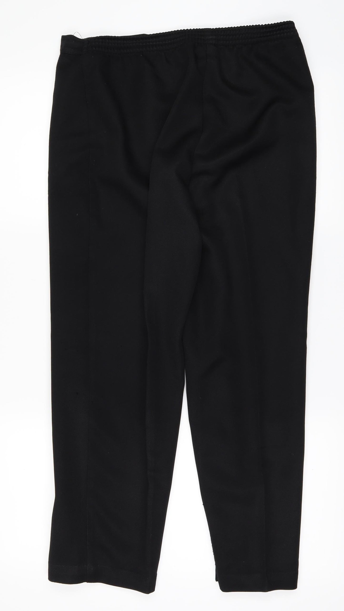 Womens UK Size 12 C&A Regular Fit  Black Trousers
