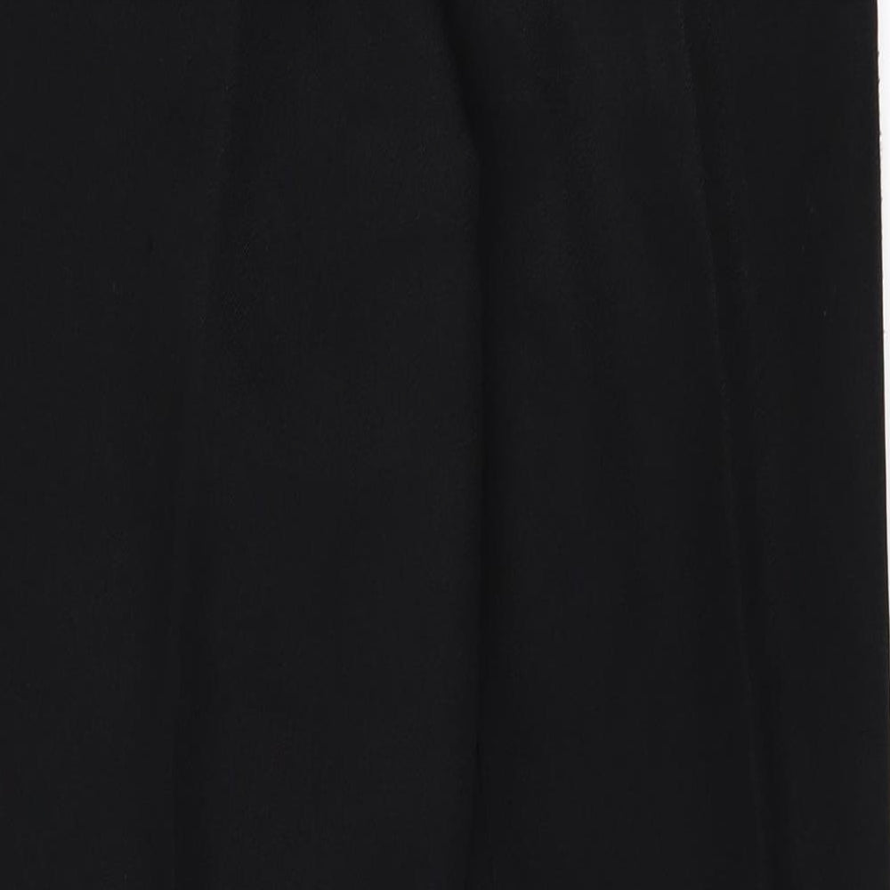 Womens UK Size 12 C&A Regular Fit  Black Trousers