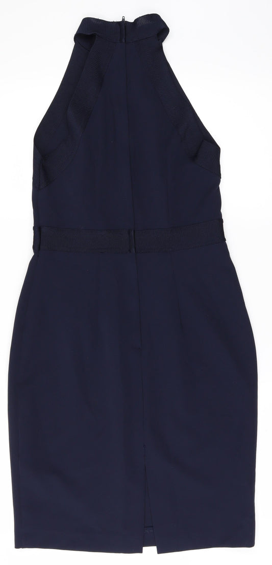 H&M Womens Blue   Pencil Dress  Size 10